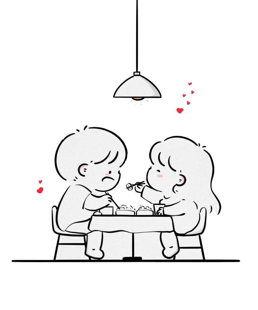 Couple finding their soul connection